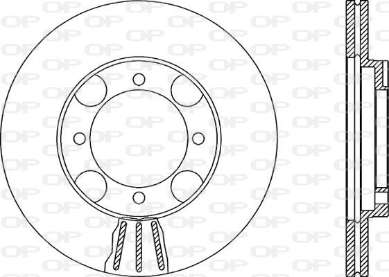 OPEN PARTS Тормозной диск BDA1869.20